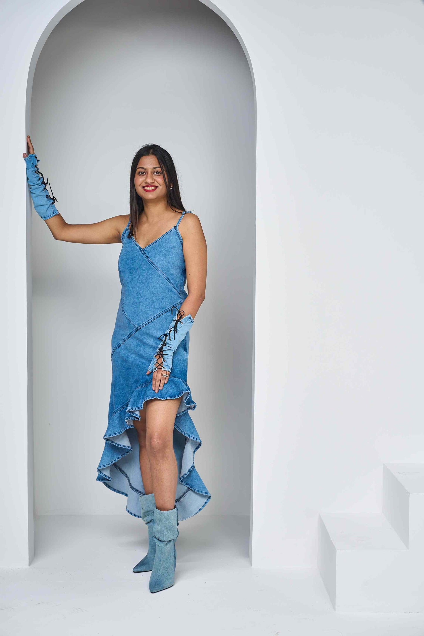 Paris Dip Hem Dress